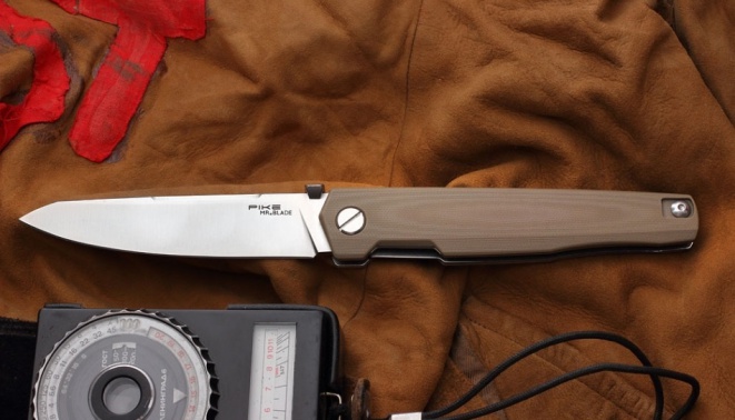 Нож склад. Mr. Blade ''PIKE'' tan handle автограф
