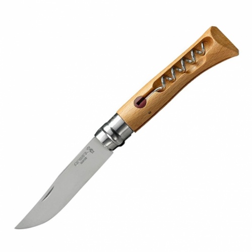 Нож Opinel 10 VRI со штопором (бук)