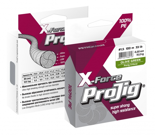 Шнур ProJig X-Force 100m