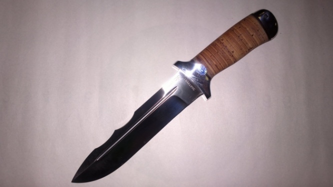 Нож охотничий (Шерхан) береста, 100х13м