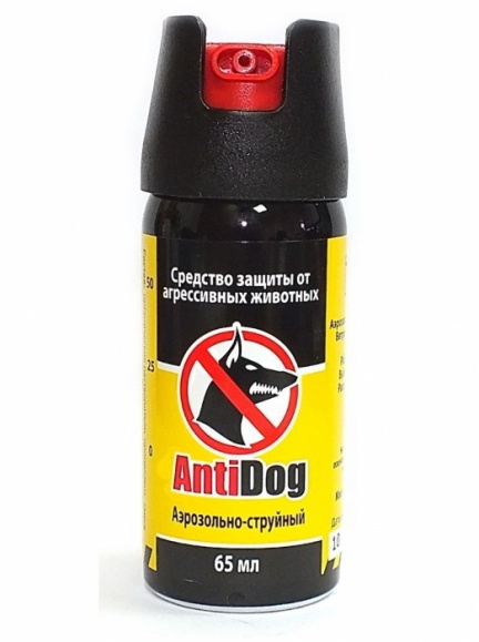 Баллончик аэрозольный ''AntiDog'', 65 мл.