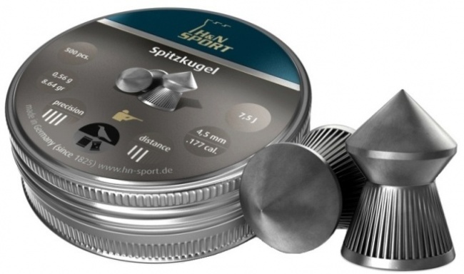 Пули для пневматики H&N Spitzkugel 4,5 мм 0,56 грамма (500 шт.)