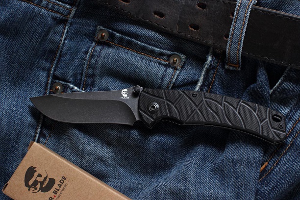 Нож складной Mr. Blade ''OSLAVA'' (black S.W)