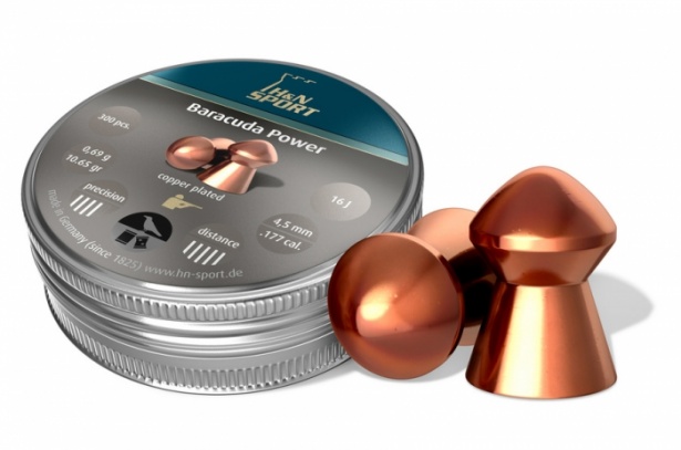 Пули пневматические H&N Baracuda Power 4,5 мм 0,69 грамма (300 шт.)