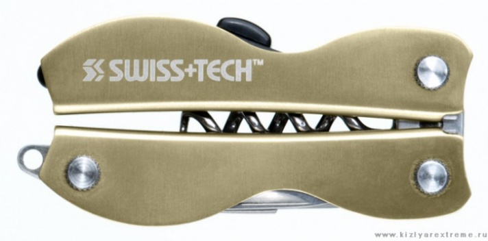 Мультиинструмент Swiss Tech Vintage Corkscrew, 8 инстр. зол.