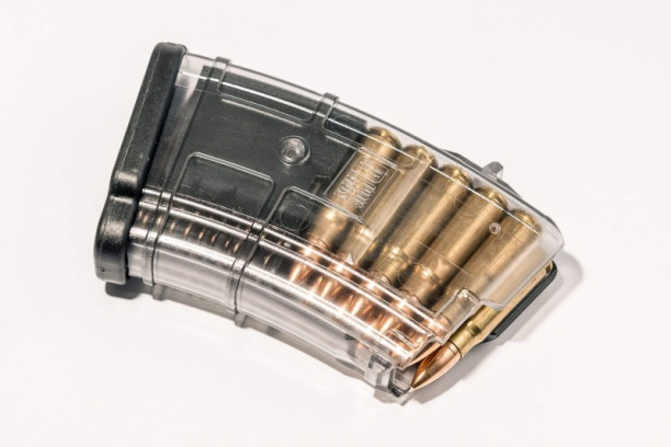 Маг-н Pufgun на ВПО-133/АКМ/Сайга МК/М (без сухаря) 7,62×39 10п прозр.