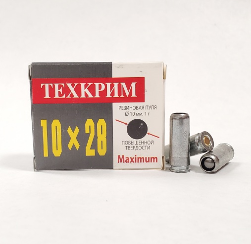 Патрон 10×28Т твёрдая пуля Maximum