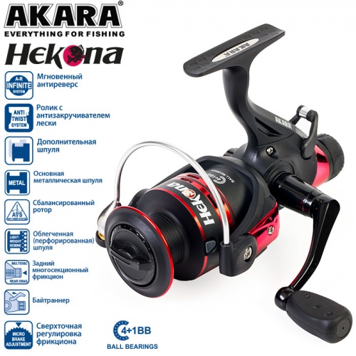 Катушка Akara Hekona 3000 4+1bb з.ш