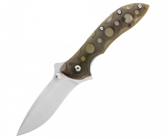 Нож Sanrenmu Outdoor 68 мм. мет.пласт. серый