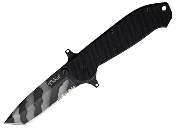 Нож Tekut ''Ares'' лезвие 94 чёрная, клипса