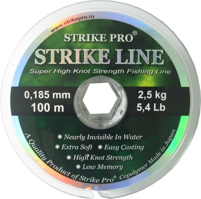 Леска Strike Pro Strike Line 100 м в асс.