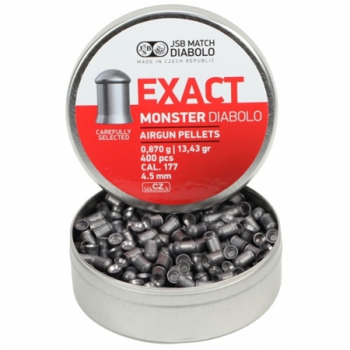 Пули для пневматики EXACT Monster Diabolo 4,5 мм 0,87 грамма (400 шт.)