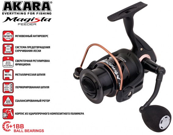 Катушка Akara Magista Feeder 5000 5+1bb