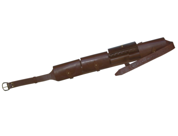 Патронташ закр. 410 кожа корич.