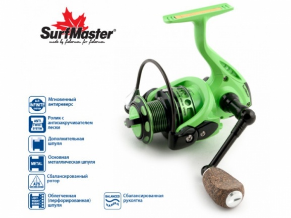 Безынерционная катушка Surf Master Tirata FT2500A 7+1bb з/ш