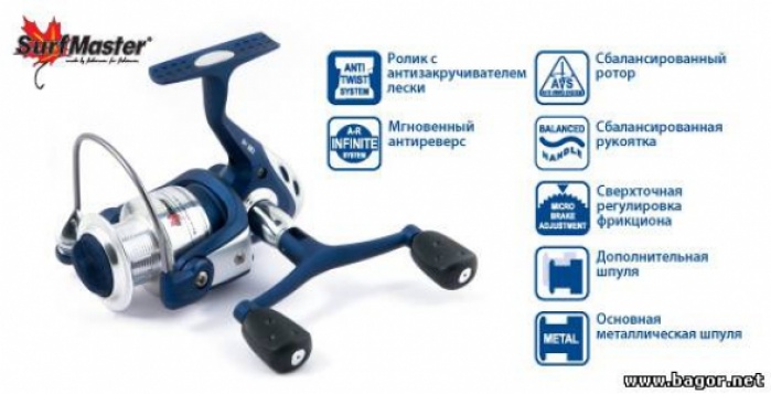 Безынерционная катушка Surf Master Integra IN 20 5+1bb з.ш.