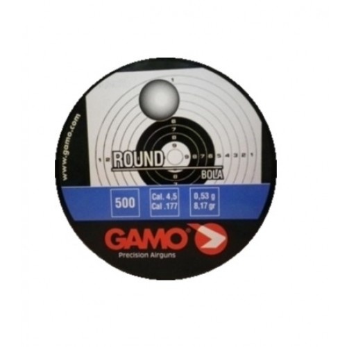 Пули пневматические GAMO Round, кал. 4,5 мм 0,53 грамма (500 шт.)