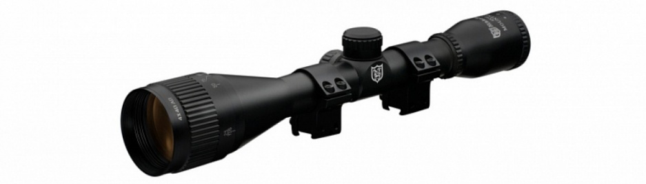 Прицел Nikko Stirling серии MOUNTMASTER 4x40 AO, halfmil-dot без подсв. 2 кольца 11мм